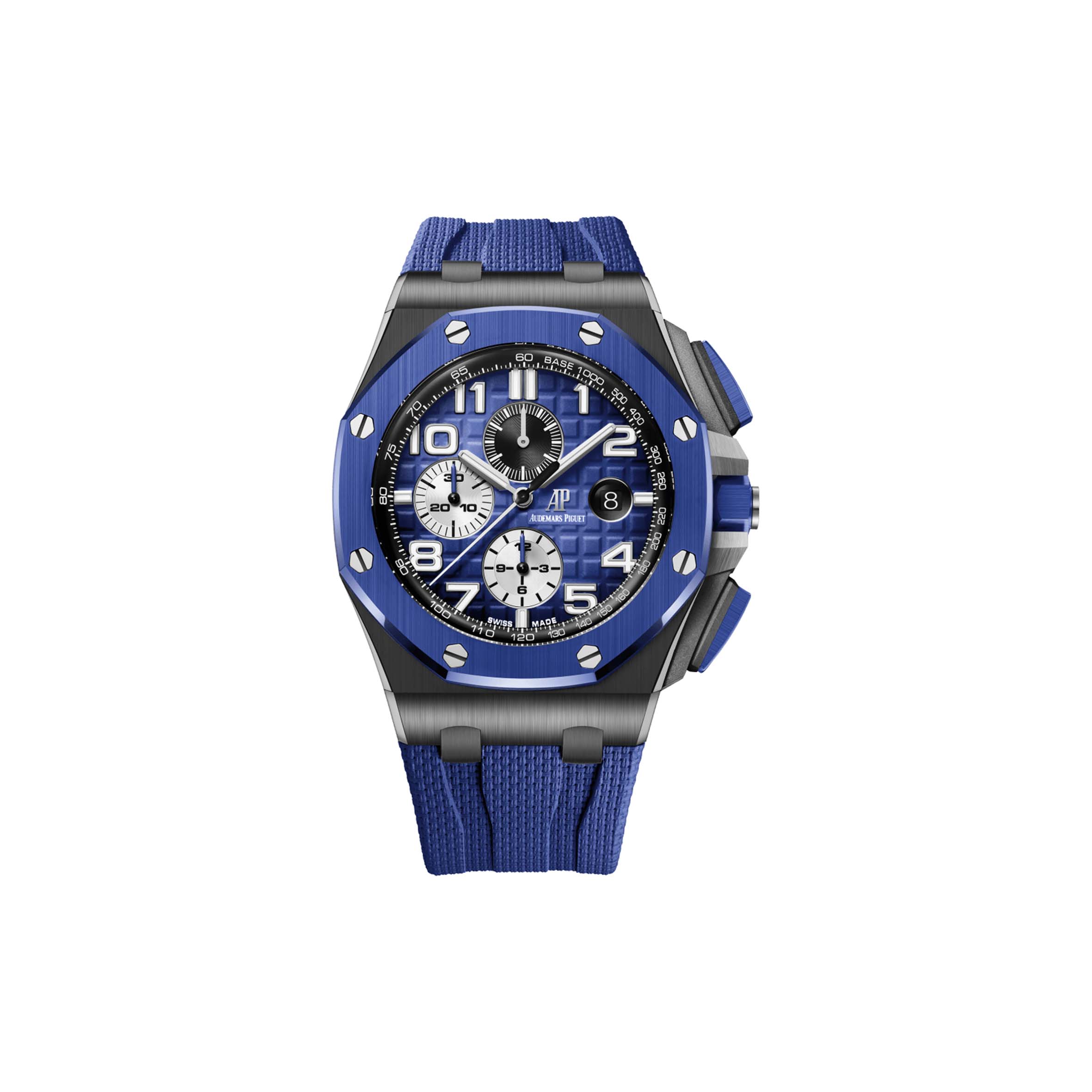 audemars P*g*et royal oak offshore blue dial 42mm watch 26405ce.oo.a030ca.01